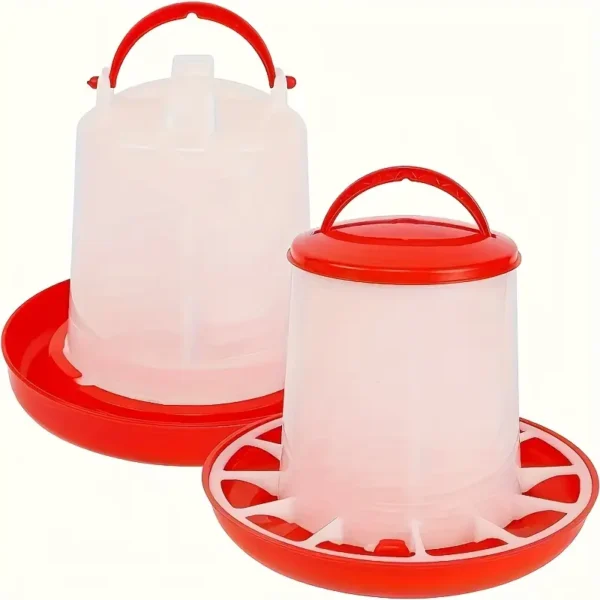 An Automatic Feeder And Water Dispenser Set of 2